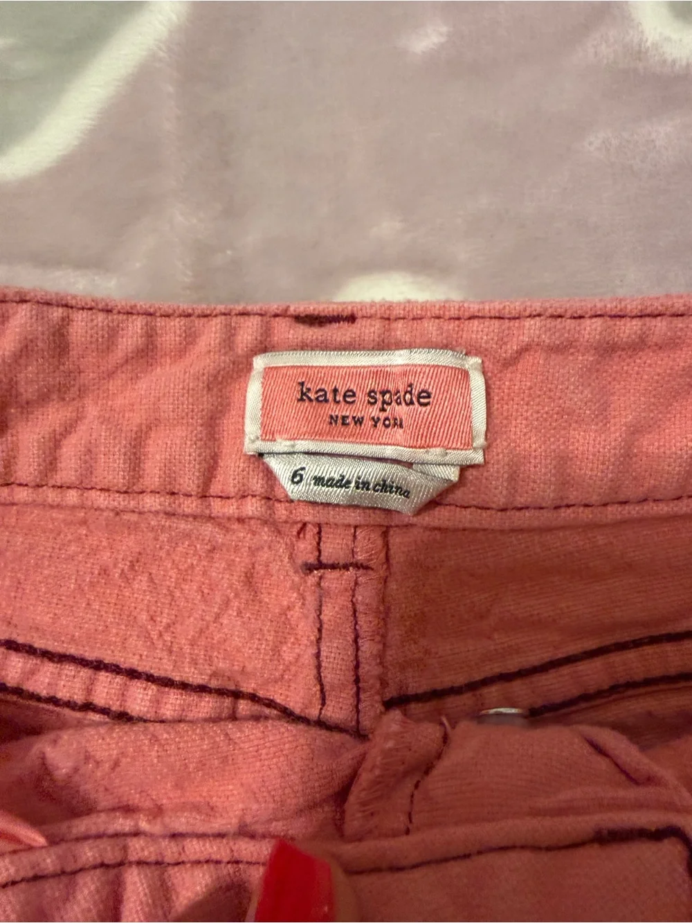 kate spade Pink Button-Front Crop Pants for Kids